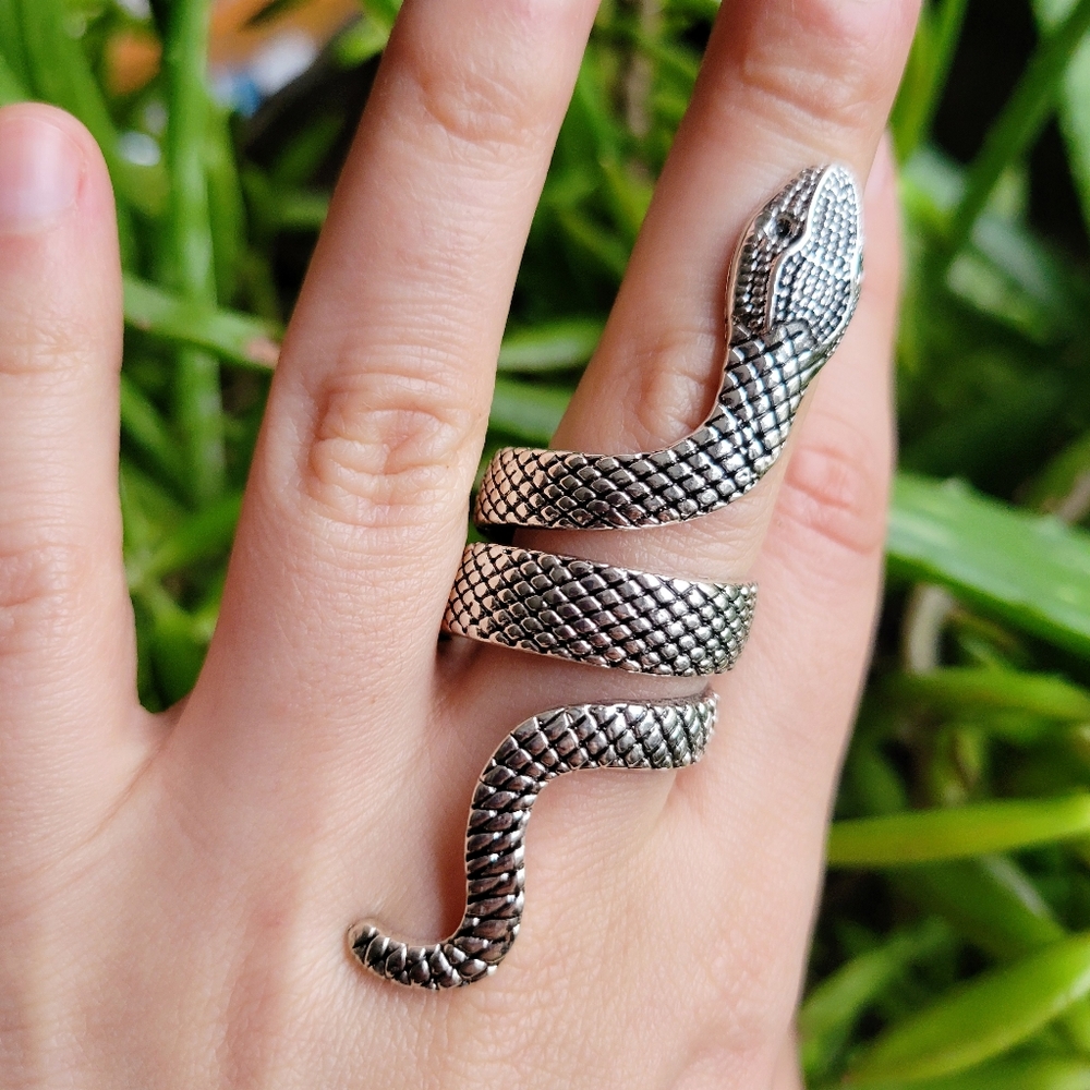 Silver Snake Ring - image 5